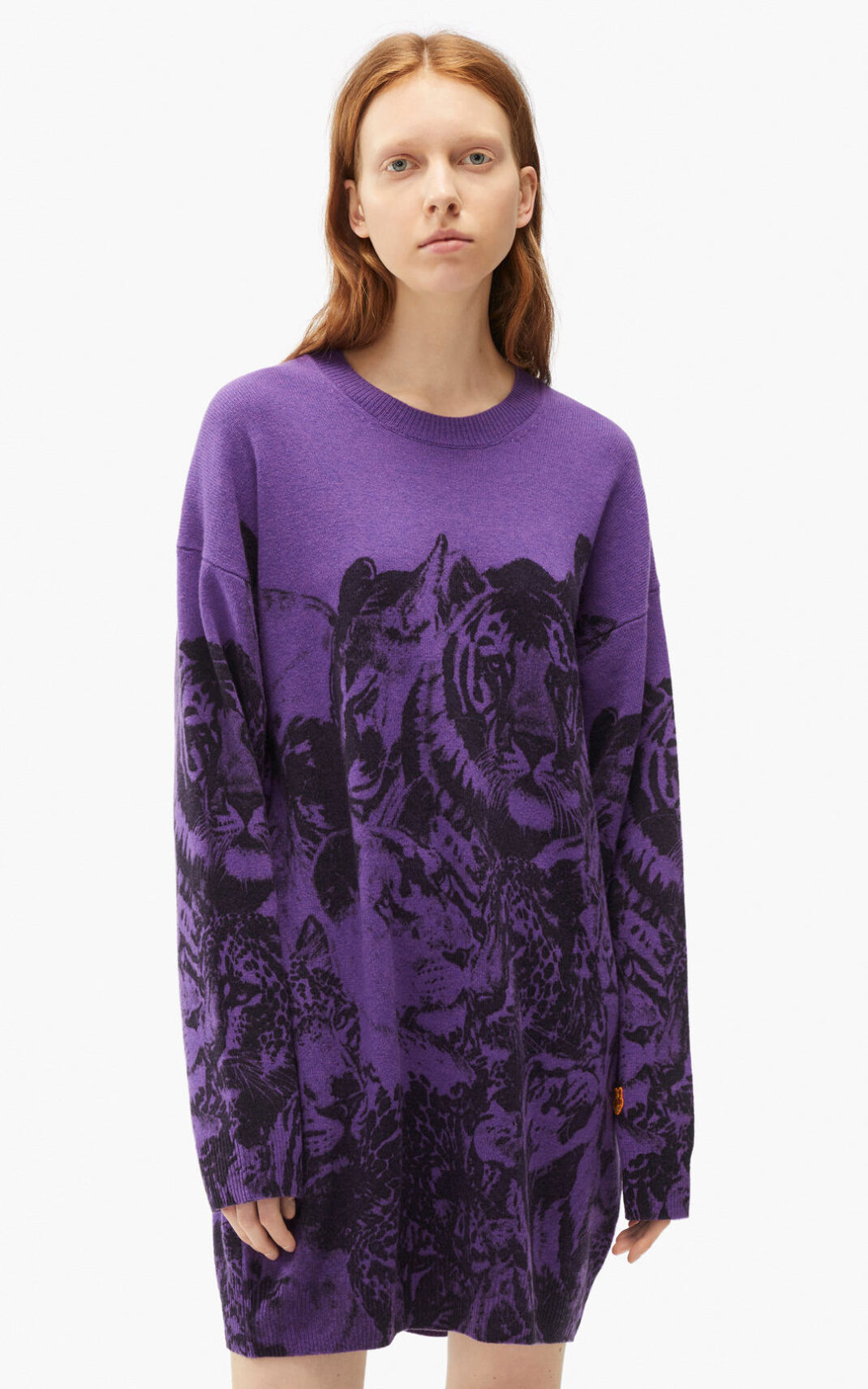 Robe Kenzo Wildtigers wool jumper Femme Noir | VRMB-17356